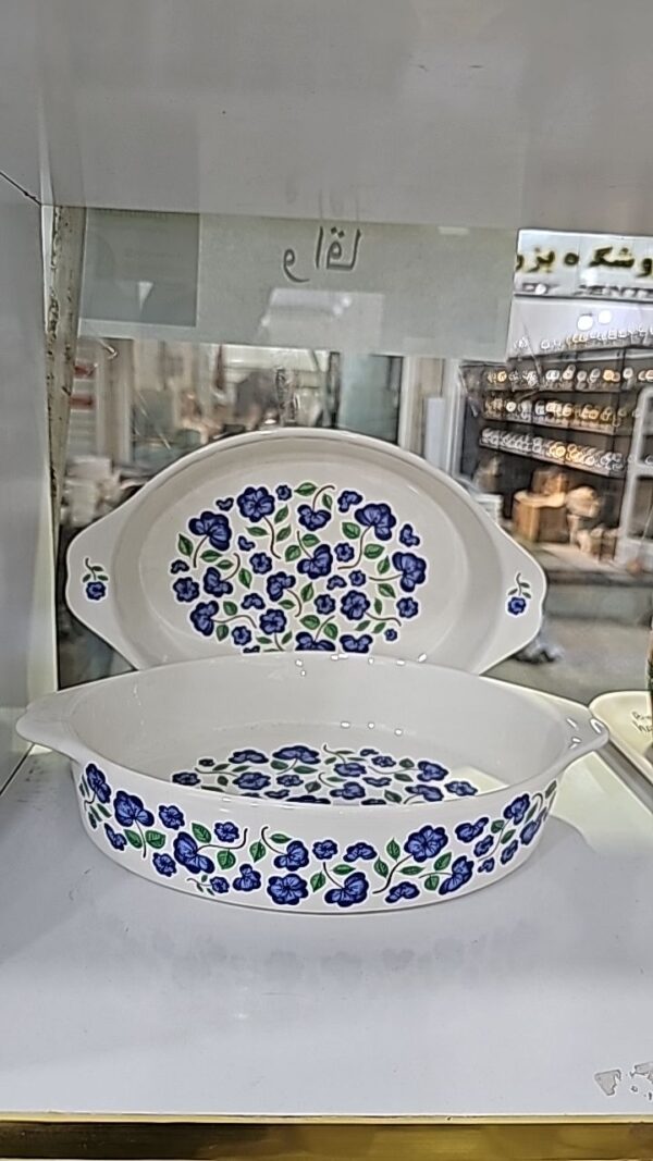 مرغ خوری سرامیکی گل آبی